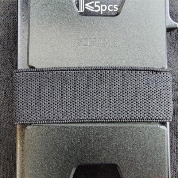 Slim Aluminum Card Holder Wallet for Men, Durable Expandable Backplate - Picture 3 of 4